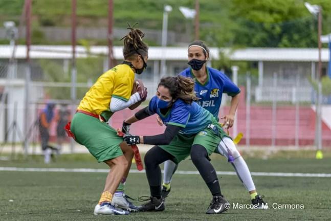 Seleção brasileira feminina de Flag Football vai para sua 5ª edição do Mundial — Foto: Marcos M. Carmona/CBFA