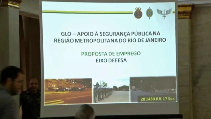 Entrevista coletiva detalhará atuação das Forças Armadas do Rio (Foto: Reprodução)