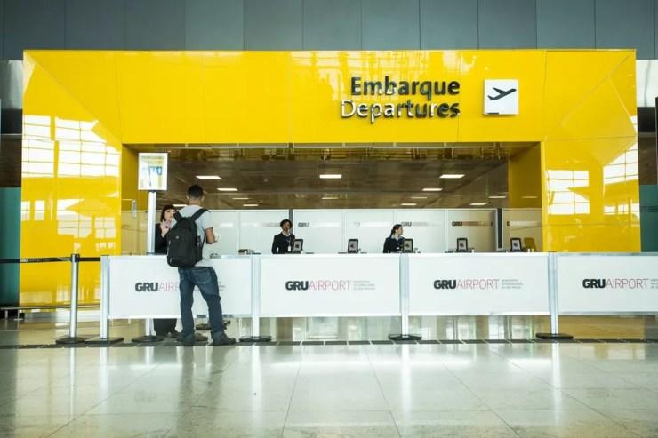 Caso ocorreu na área de embarque do Aeroporto Internacional de São Paulo, em Guarulhos — Foto: Celso Tavares/G1