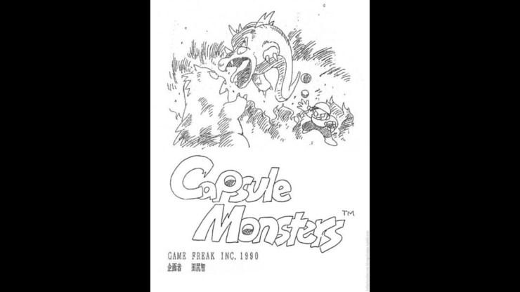 Arte original de Capsule Monsters, projeto que antecedeu Pokémon - Reprodução/Game Freak