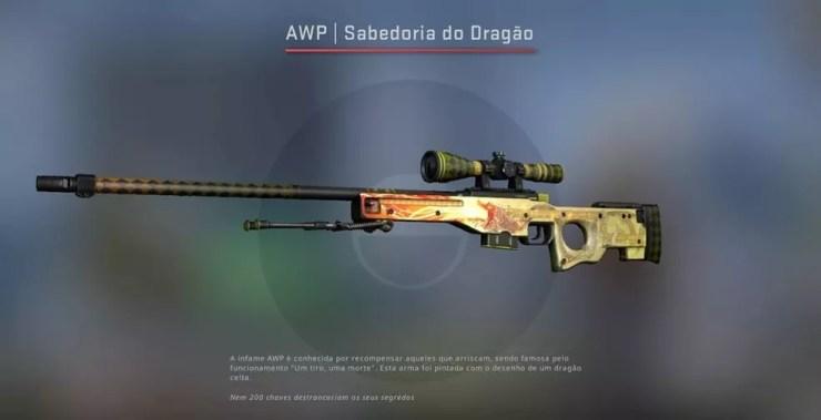 AWP, o rifle de precisão do CS:GO — Foto: Reprodução/Valve