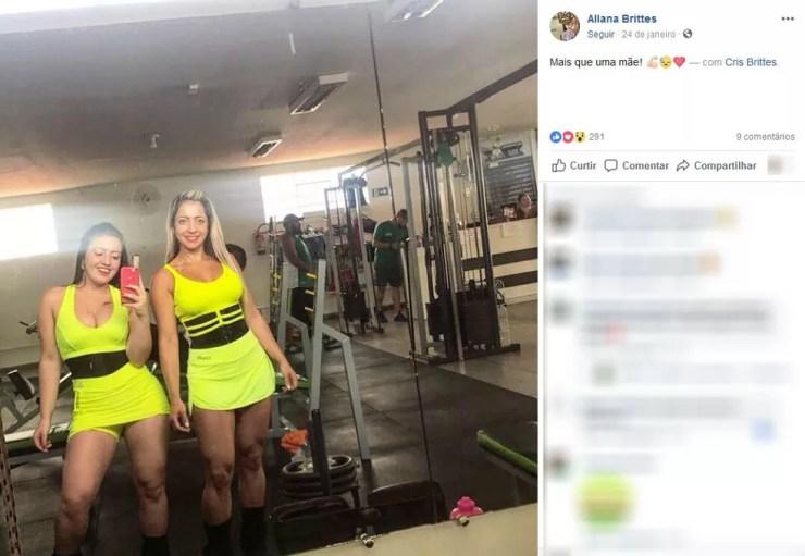 Allana e Cristiana Brittes estão presas na Penitenciária Feminina de Piraquara, na Região de Curitiba — Foto: Reprodução/Facebook