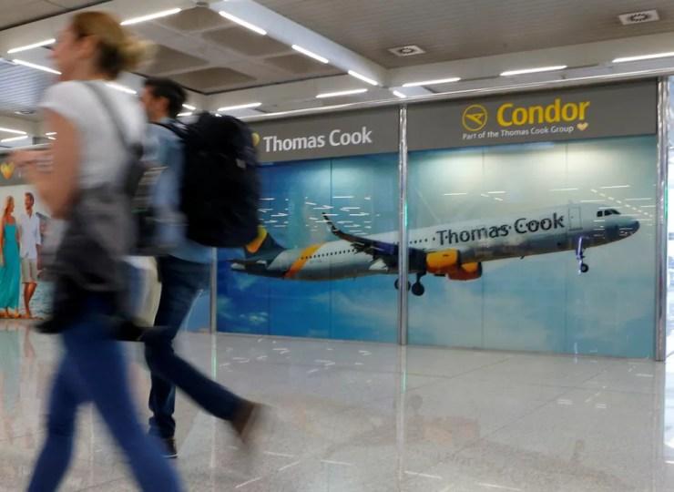 Operadora de turismo britânica Thomas Cook declara falência e afeta 600 mil clientes  — Foto: Enrique Calvo/Reuters