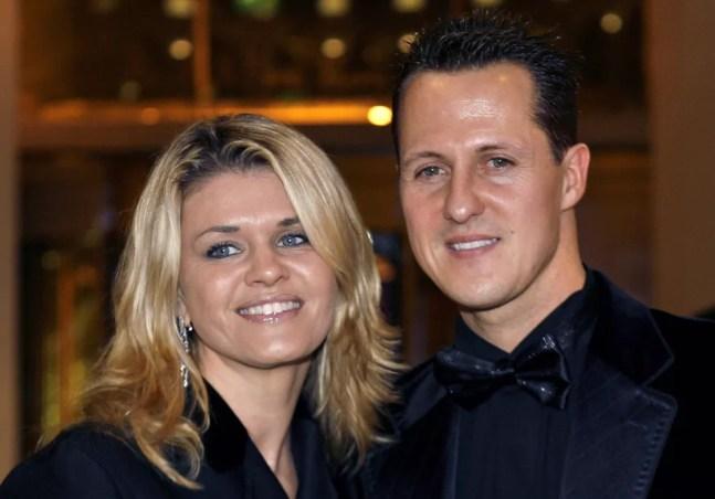 Corinna Schumacher, esposa do heptacampeão Michael Schumacher — Foto: Reprodução/Twitter