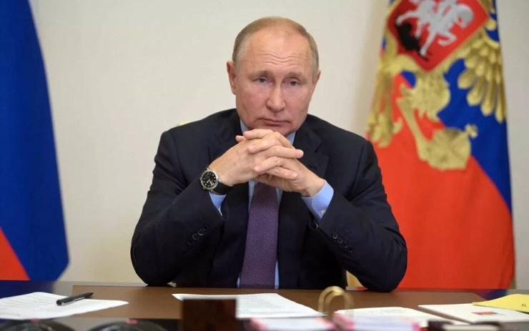 O presidente russo, Vladimir Putin — Foto: Alexei Druzhinin / SPUTNIK / via AFP Photo