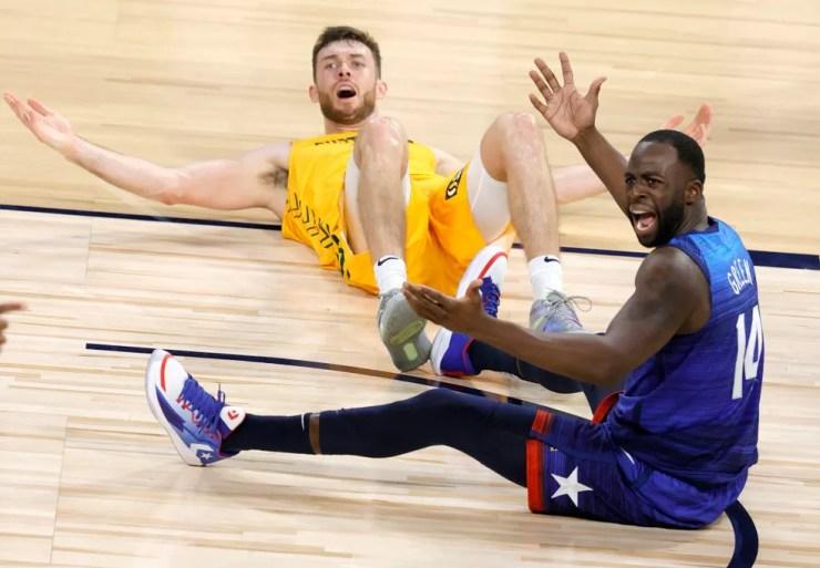 Draymond Green e Nick Kay — Foto: Ethan Miller/Getty Images