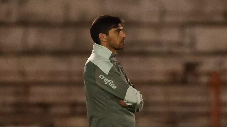 Abel Ferreira em Botafogo-SP x Palmeiras — Foto: Cesar Greco/Palmeiras