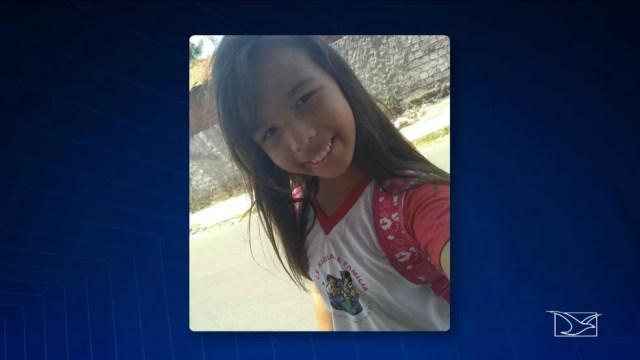 Alanna Ludmilla, de 10 anos, estava desparecida desde a quarta-feira (1º). (Foto: Reprodução/TV Mirante)