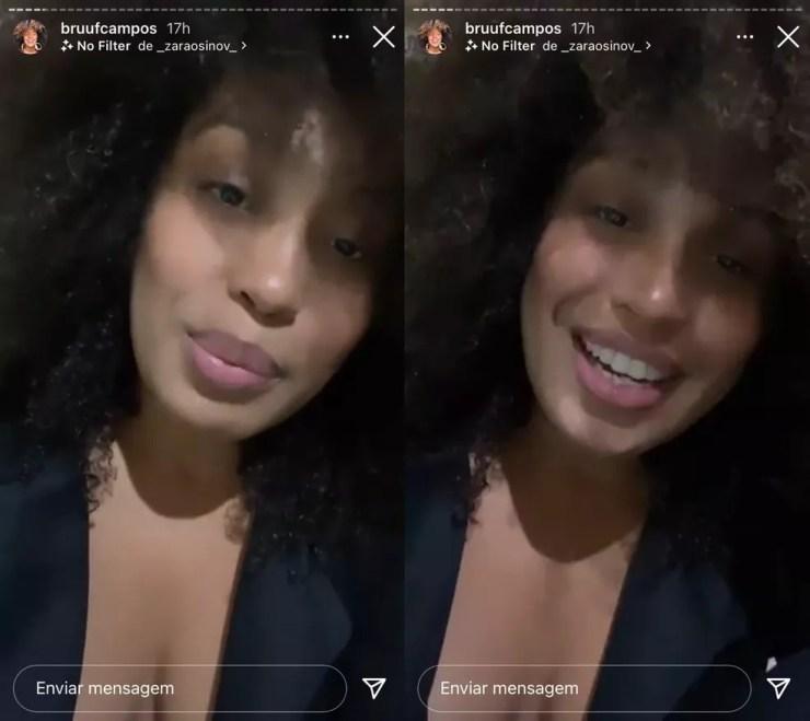 Bruna, de Itapetininga, fez stories no Instagram para falar sobre racismo  — Foto: Instagram/Reprodução