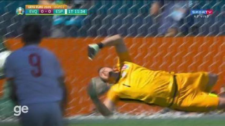 Vídeo do pênalti perdido por Álvaro Morata no jogo contra a Eslováquia