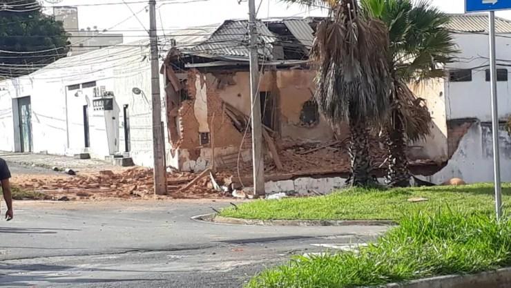 Sede da Rodoban foi atacada em Uberaba (Foto: G1/G1)