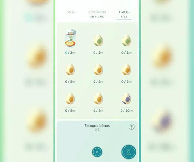 Área de chocar ovos conta com 12 espaços no Pokémon GO — Foto: Reprodução/Pokémon GO