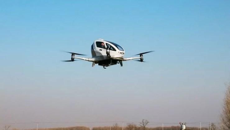 Drone autônomo já foi testado em mais de mil voos e pode concorrer com uberAIR (Foto: Divulgação/Ehang)