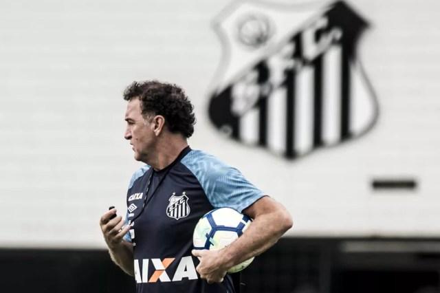 Cuca deve testar novas variações táticas ao longo da semana no Santos — Foto: Ivan Storti/Santos FC