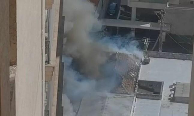 Bombeiros informaram que não há registro de vítimas ou feridos no local do incêndio na Zona Sul de São Paulo — Foto: Divulgação/Arquivo pessoal