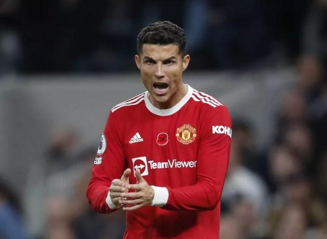 Cristiano Ronaldo - Tottenham x Manchester United — Foto: Reuters