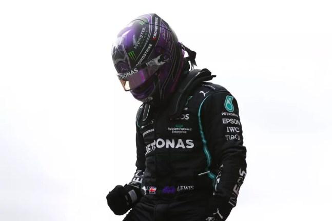 Lewis Hamilton, da Mercedes, no GP da Turquia de 2021 — Foto: Dan Istitene - Formula 1/Formula 1 via Getty Images