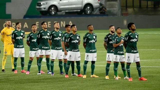 Titulares do Palmeiras contra o River