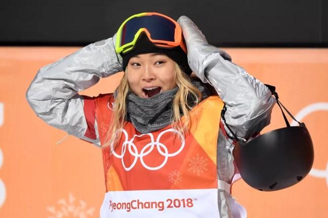 Chloe Kim campeã snowboard halfpipe feminino PyeongChang  — Foto: David Ramos/Getty Images