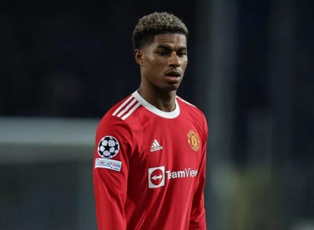 Marcus Rashford em ação pelo Manchester United — Foto: AFP
