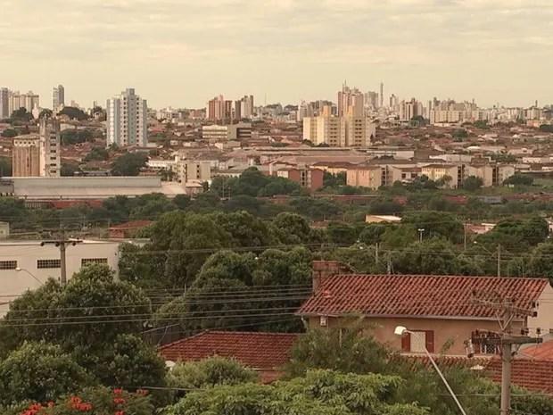 Vista do bairro Eldorado, na região norte de Rio Preto  (Foto: Reprodução / TV TEM)