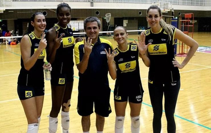 Sheilla, Fabiana, Fabi e Thaisa farão parte do time de comentaristas da Globo — Foto: CBV/Divulgação