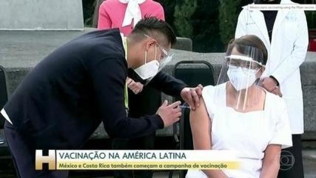 México e Costa Rica começam a vacinar população contra a Covid nesta quinta (24)