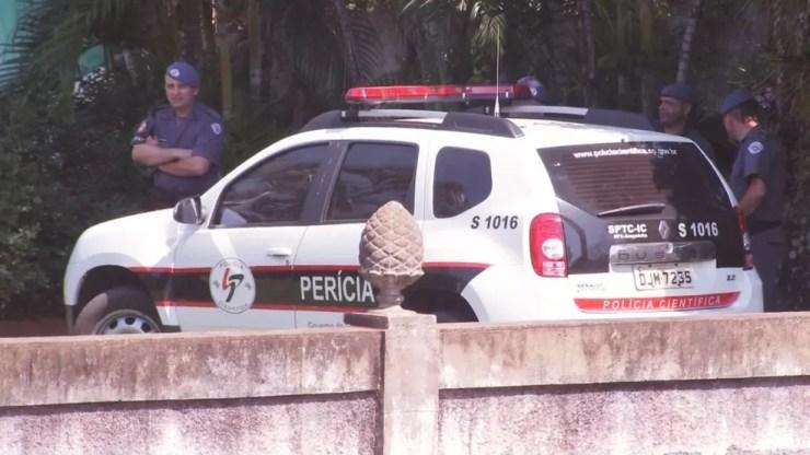 Polícia fez reconstituição de crime que matou estudante em Araçatuba (Foto: Reprodução/TV TEM)