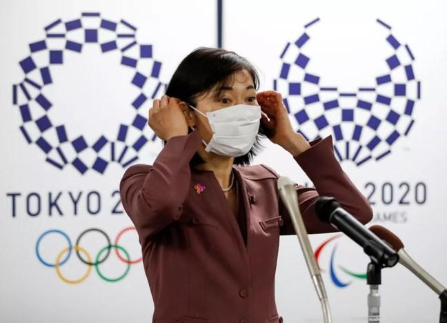 Tamayo Marukawa é atual ministra das Olimpíadas de Tóquio — Foto: Issei Kato/Reuters