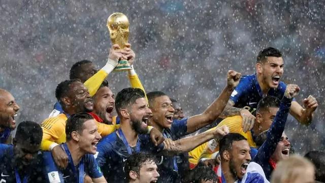 Franceses celebram bicampeonato do Mundial