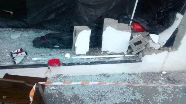 Motorista invadiu depósito de bebidas e deixou comerciante gravemente ferida em Buritama (SP) (Foto: Arquivo pessoal)