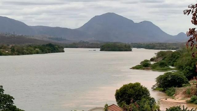 Rio Doce em Baixo Guandu, na região Noroeste do Espírito Santo — Foto: Wando Fagundes/ TV Gazeta