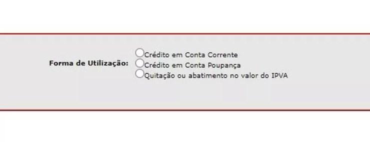 Formas como o usuário pode receber o crédito da Nota Fiscal Paulista — Foto: Reprodução
