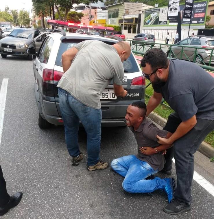 Suspeito foi preso pela Polícia Civil em Sorocaba — Foto: Polícia Civil/Divulgação