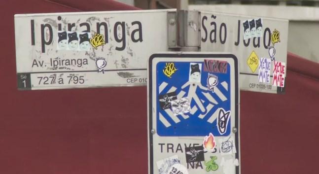 Famosa esquina de SP entre as avenidas Ipiranga e São João, no Centro, vai ser revitalizada — Foto: Reprodução TV Globo
