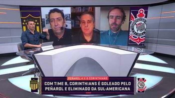 Comentaristas debatem eliminação do Corinthians na Copa Sul-Americana