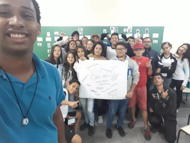 Projeto social dos voluntários de Cabreúva promove reflexões sobre os perigos da discriminação (Foto: Giovana Vitoria dos Santos/Arquivo pessoal)
