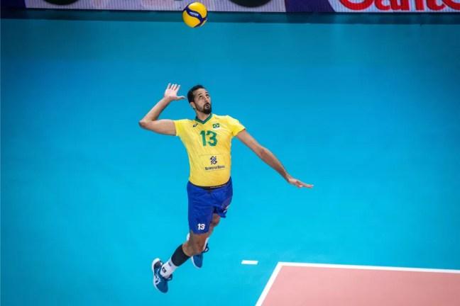 Maurício Souza foi campeão olímpico na Rio 2016 — Foto: FIVB