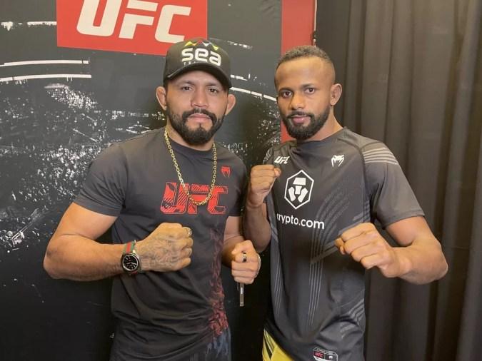 Deiveson Figueiredo acompanha o irmão no UFC deste sábado — Foto: Evelyn Rodrigues