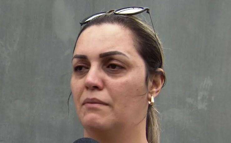 Mãe de Andressa lamentou o ocorrido e pediu por Justiça (Foto: Reprodução/TV Tribuna)