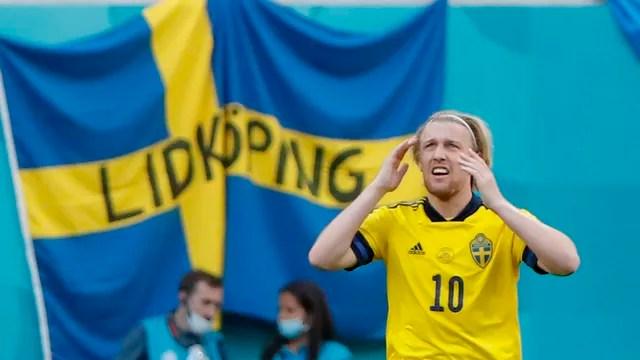 Forsberg comemora gol da Suécia