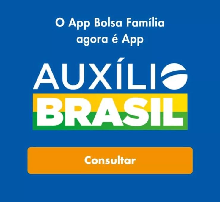 App Auxílio Brasil — Foto: Reprodução