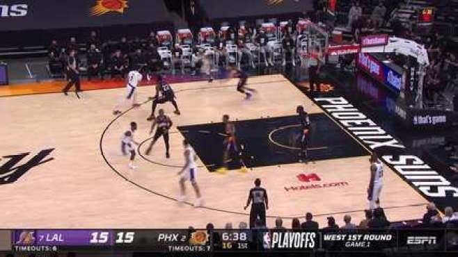 Número 4: Anthony Davis, dos Lakers, completa ponte-aérea contra Suns