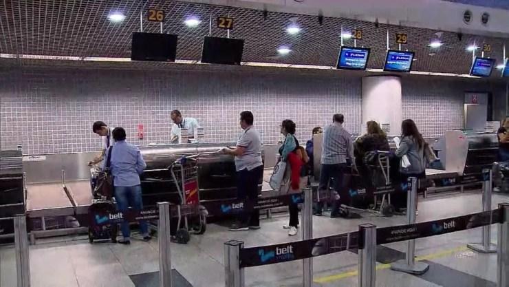 O Aeroporto do Recife está entre os 12 que o governo prevê leiloar ainda em 2018 — Foto: Reprodução/TV Globo