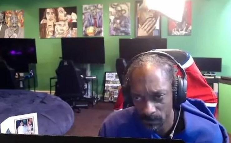 Snoop Dogg em stream — Foto: Reprodução/Twitch