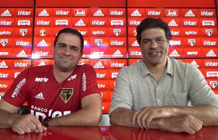 André Jardine foi efetivado por Raí como técnico do São Paulo em 2019 — Foto: Angelo Martins / saopaulofc.net