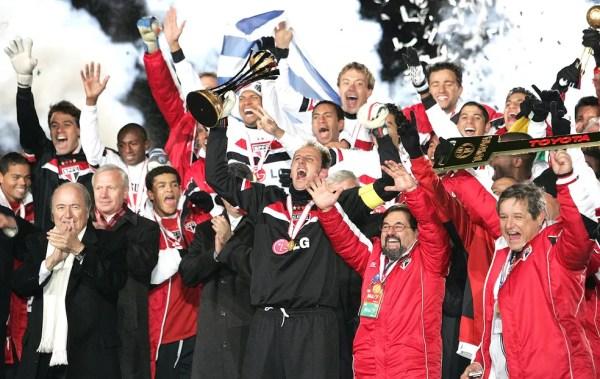 São Paulo venceu o Mundial de Clubes em 2005: ápice no período — Foto: Getty Images