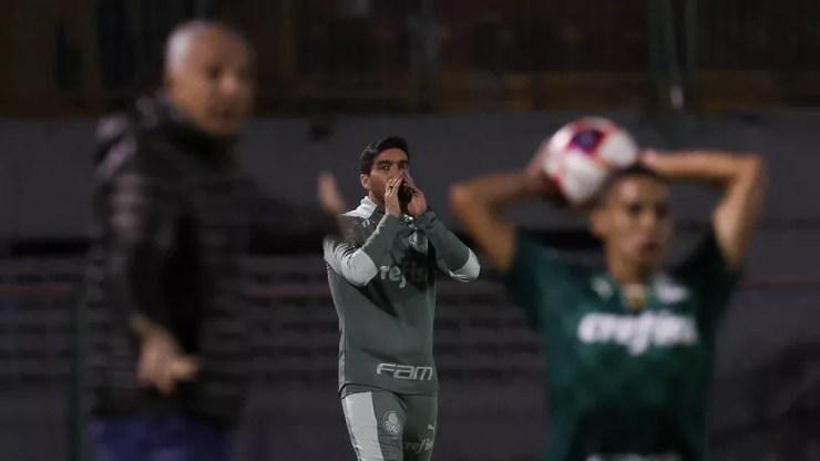 Abel Ferreira em Santo André x Palmeiras — Foto: Cesar Greco/Palmeiras