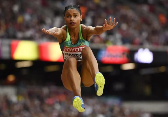 Eliane Martins vai representar o Brasil no salto em distância  — Foto: Reuters