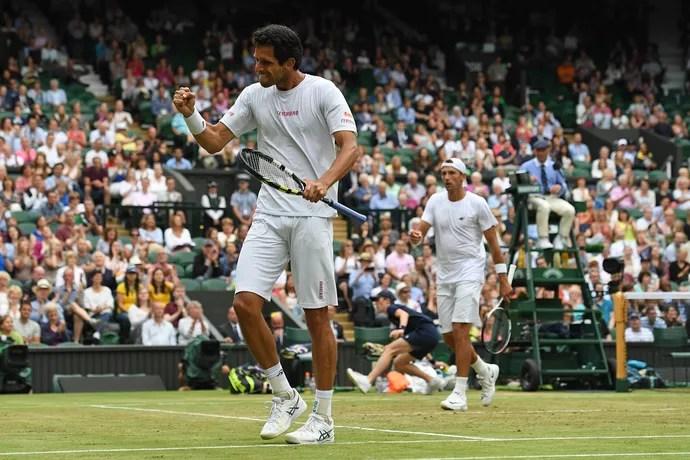 Marcelo Melo Kubot final duplas Wimbledon (Foto: Glyn Kirk / AFP)